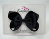 3.5 Inch Tuxedo Double Bow - Black