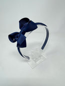 3 Inch Bow Alice Band - Navy