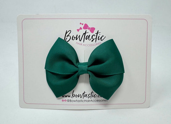 3 Inch Twist Bow - Hunter Green