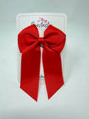 4 Inch Flat Tail Bow - Red