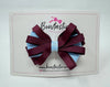 3.5 Inch Loop Bow - Burgundy & Blue Topaz