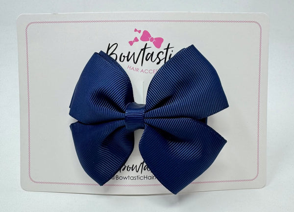 3.5 inch Butterfly Bow - Navy