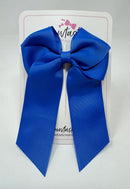 4 Inch Flat Tail Bow - Royal Blue