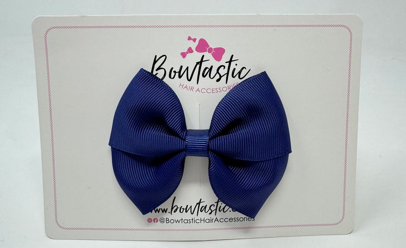 3 Inch Twist Bow - Ink Blue