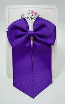 4 Inch Flat Tail Bow - Purple