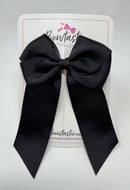 4 Inch Flat Tail Bow - Black