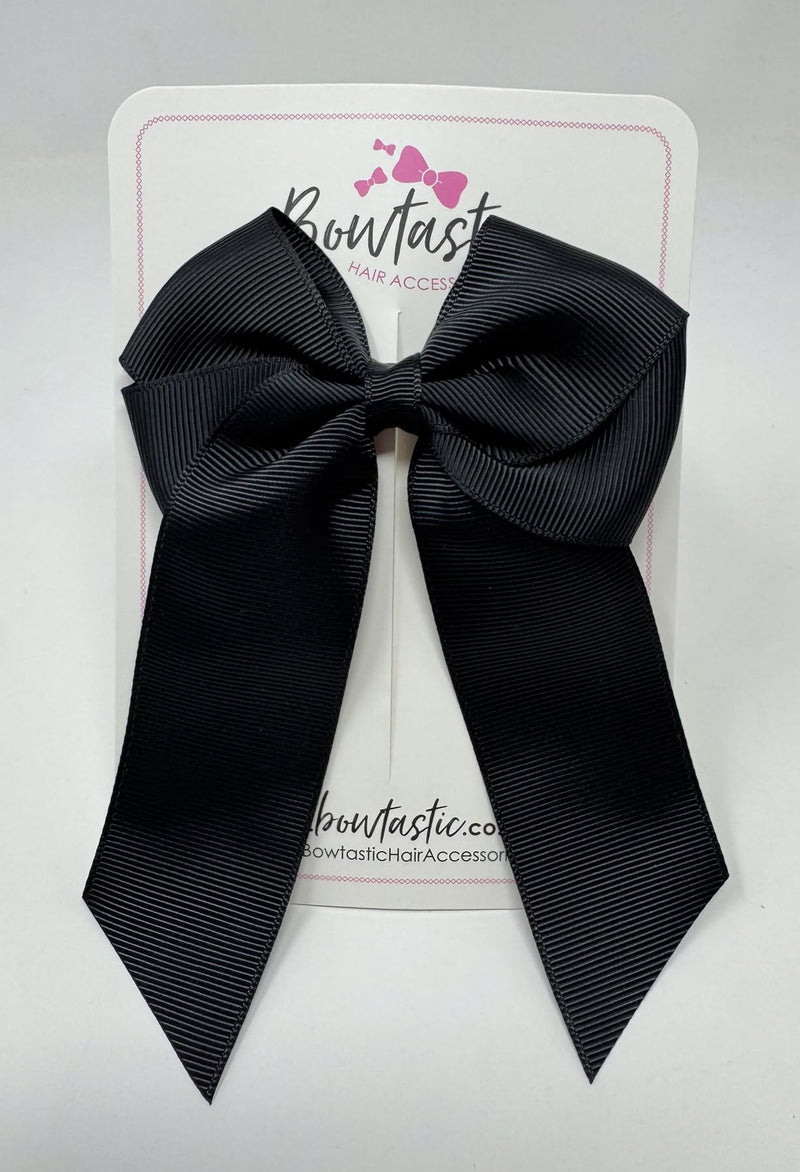 3.5 Inch Flat Tail Bow - Black