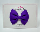 3 Inch Twist Bow - Purple