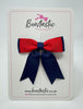 2.75 Inch Tail Bow - Red & Navy