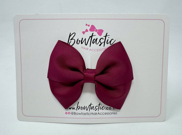 3 Inch Twist Bow - Wine