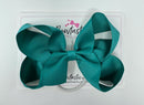5 Inch Bow Bobble - Jade Green