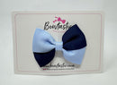 3 Inch Twist Bow - Navy & Bluebell