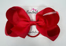 6 Inch Bow Bobble - Hot Red