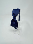 4 Inch Flat Bow Alice Band - Navy