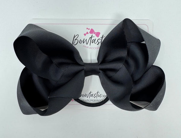 6 Inch Bow Bobble - Black