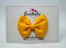 3 Inch Twist Bow - Yellow Gold