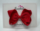 3.5 Inch Tuxedo Double Bow - Red