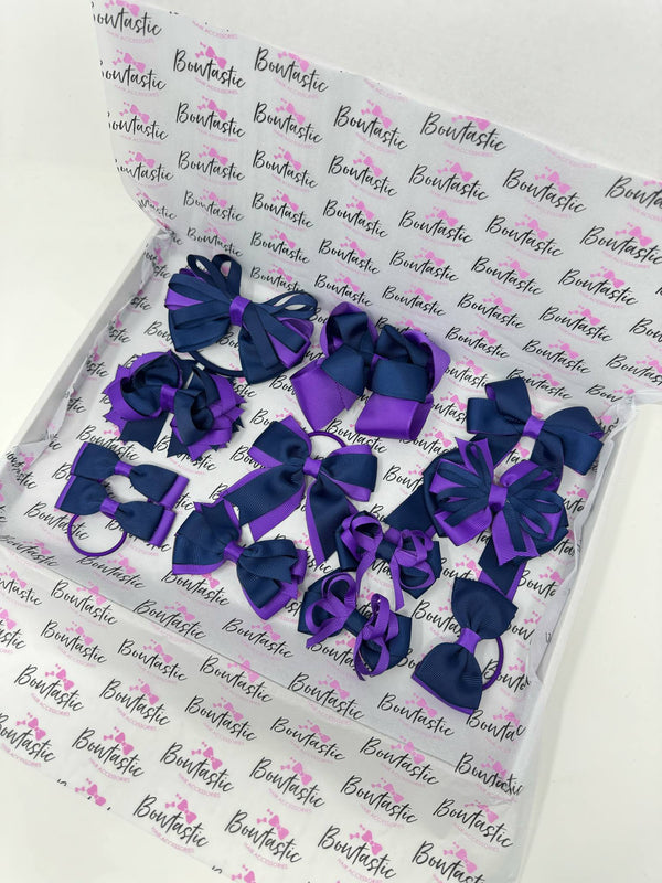 Surprise School Bundle - Purple & Navy - 12 Items