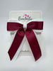 4.5 Inch Tail Bow - Wine & White