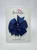 3 Inch Double Pinwheel Bow - Navy