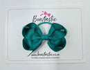 3 Inch Bow Thin Elastic - Jade Green