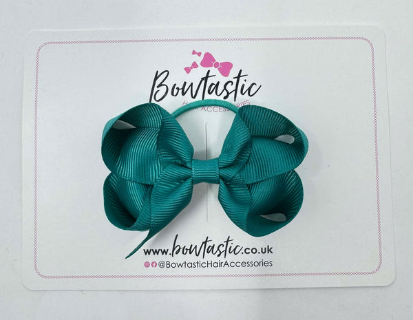 3 Inch Bow Thin Elastic - Jade Green
