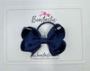 3 Inch Bow Thin Elastic - Navy