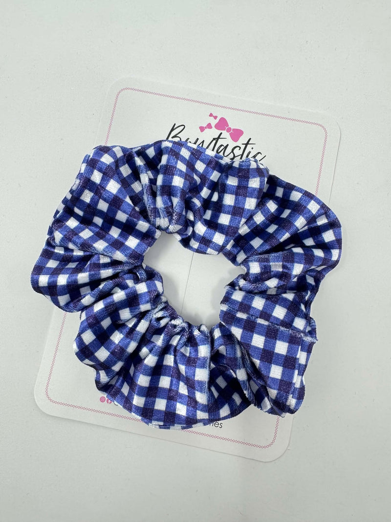 Scrunchie - Navy Gingham