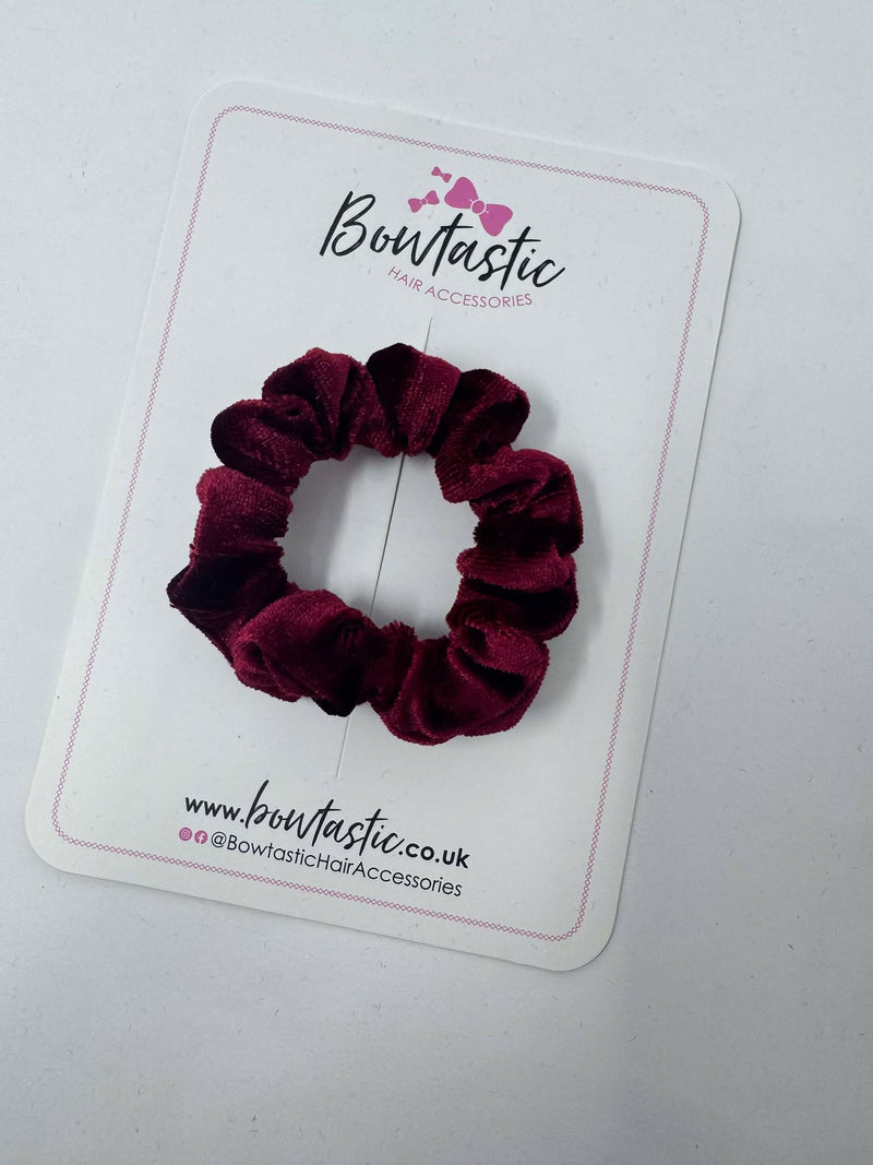 Mini Scrunchie - Burgundy