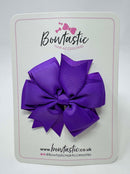 3 Inch Double Pinwheel Bow - Purple