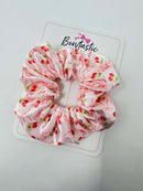 Scrunchie - Pink Cherry & Bow