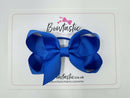3.5 Inch Bow Thin Elastic - Royal Blue