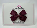3 Inch Layer Butterfly Bow - Burgundy