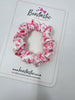 Mini Scrunchie - White Pink Bow & Cherry