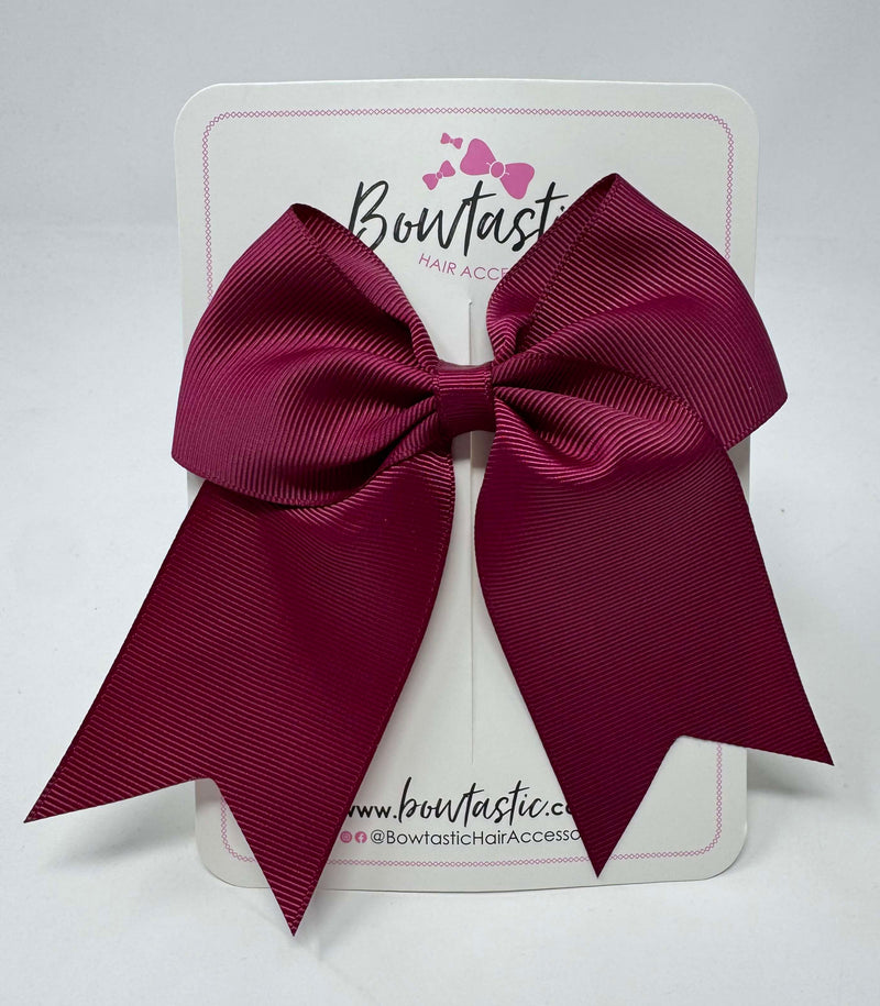4 Inch Cheer Bow - Wine