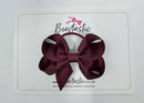 3 Inch Bow Thin Elastic - Burgundy