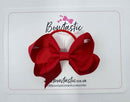 3 Inch Bow Thin Elastic - Red