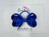 3 Inch Bow Thin Elastic - Cobalt