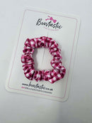 Mini Scrunchie - Burgundy Gingham