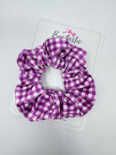 Scrunchie - Purple Gingham