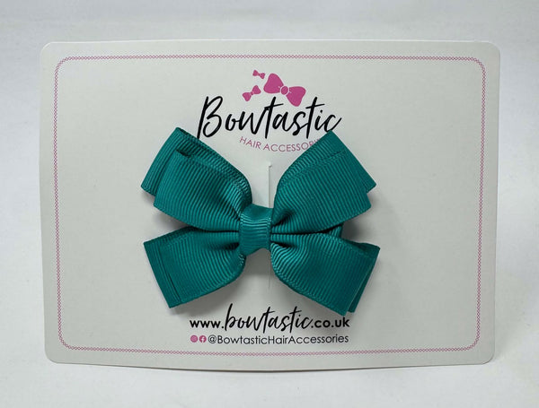 3 Inch Layer Butterfly Bow - Jade Green