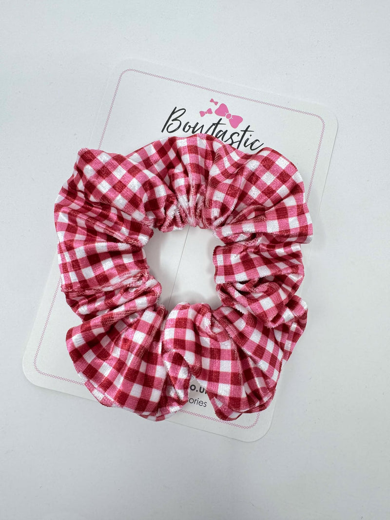 Scrunchie - Burgundy Gingham