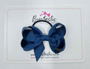 3 Inch Bow Thin Elastic - Light Navy