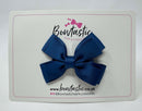 3 Inch Layer Butterfly Bow - Light Navy