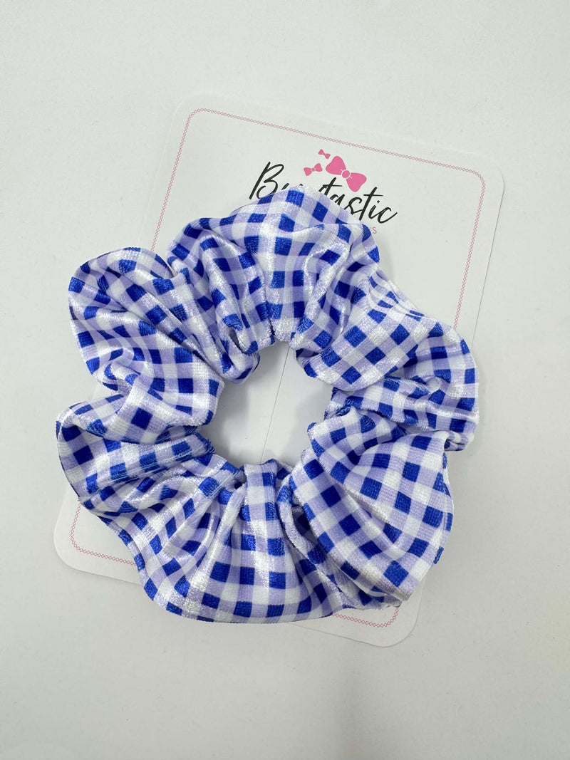 Scrunchie - Royal Blue Gingham
