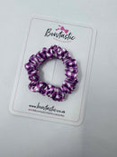 Mini Scrunchie - Purple Gingham