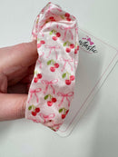Scrunchie - Pink Cherry & Bow