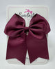 4 Inch Cheer Bow Bobble - Burgundy