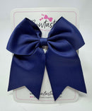 4 Inch Cheer Bow - Ink Blue