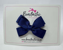 3 Inch Layer Butterfly Bow - Ink Blue